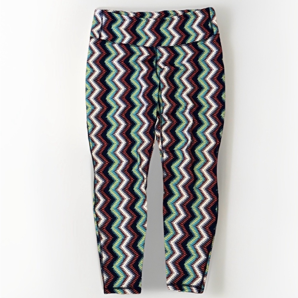 Patagonia Yoga‎ Maximalist Centered Timber Stripe Zig-Zag Leggings Size Large